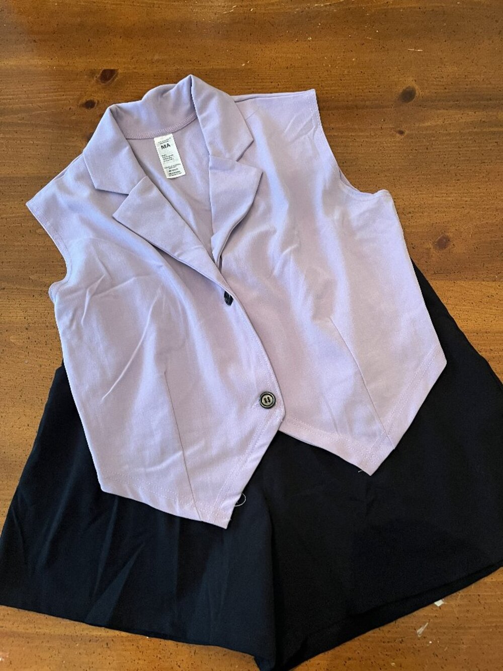 Weissman Mixify Dance Costume - Cropped Suit Vest and Longline Suit Shorts - MA
